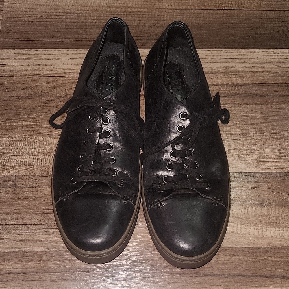 Born Black Leather Casual Tie Shoes Size 9 Medium